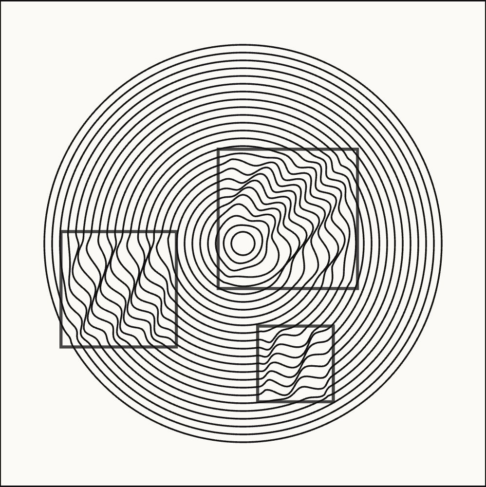 Digital render of 'Circle Square Distortion'