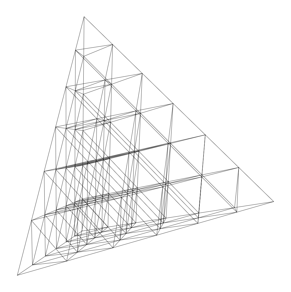 Digital render of 'Nees Pyramids'